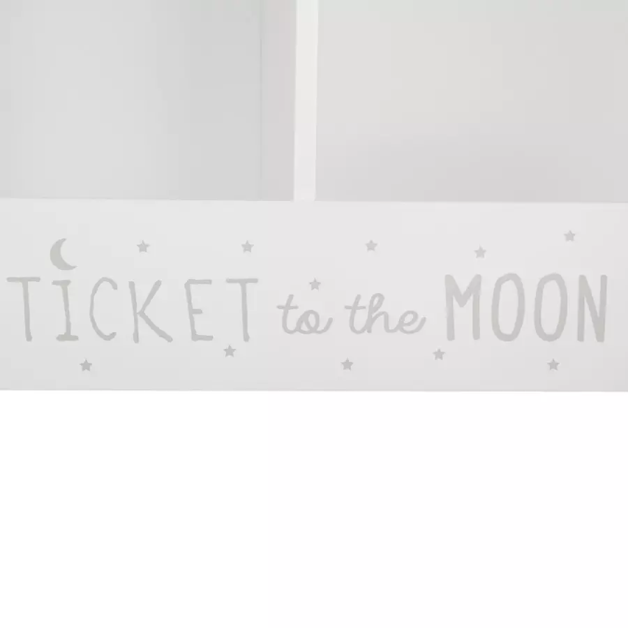 Rangement enfant casier double Ecriture Blanc 4