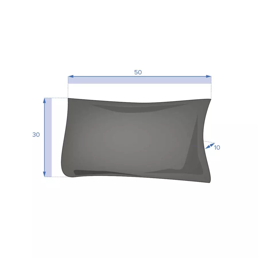 Cojín rectangular (50 cm) Korai Azul trullo