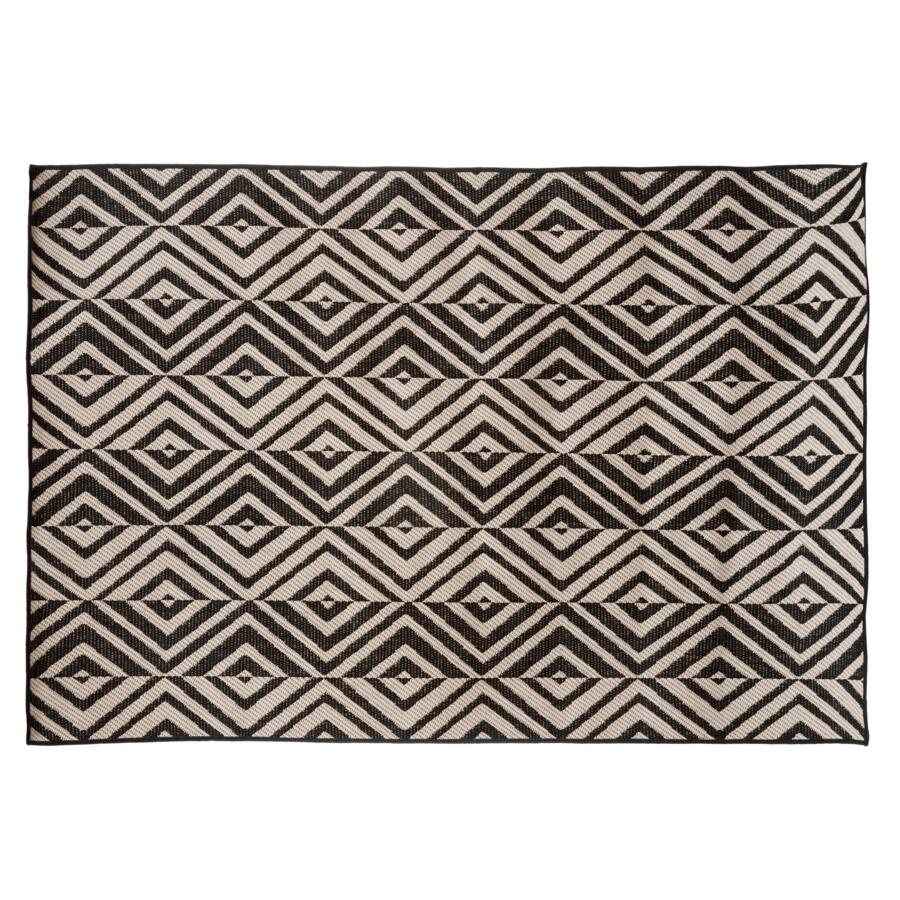 Outdoor vloerkleed (120 x 160 cm) Losange Zwart 5