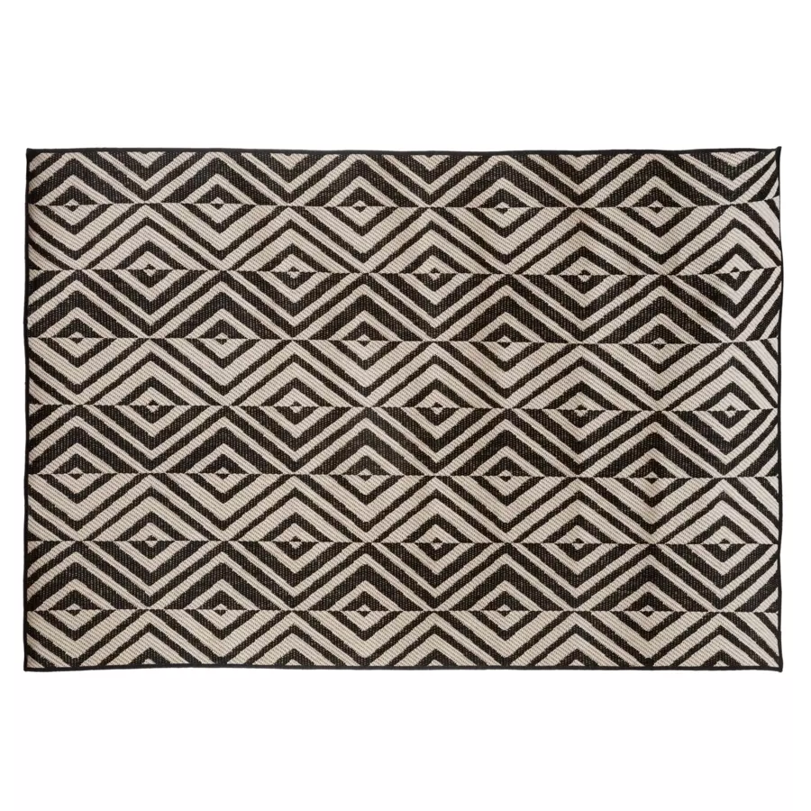 Tapis d'extérieur (120 x 160 cm) Losange Noir 5