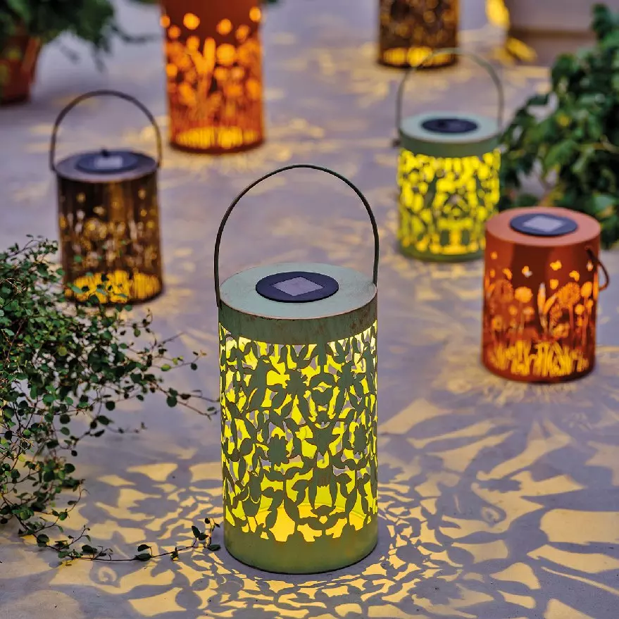 Lantaarn solar LED  Natura - Roestkleurig 4
