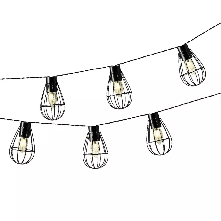 Guirnalda de luces solares Jaula 3,5m - Blanco cálido 8 LED 5