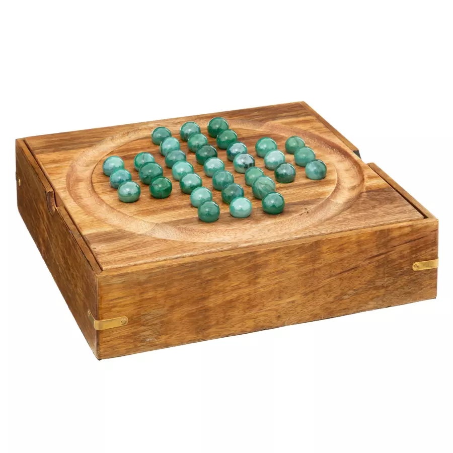 Coffret jeu solitaire manguier Beige