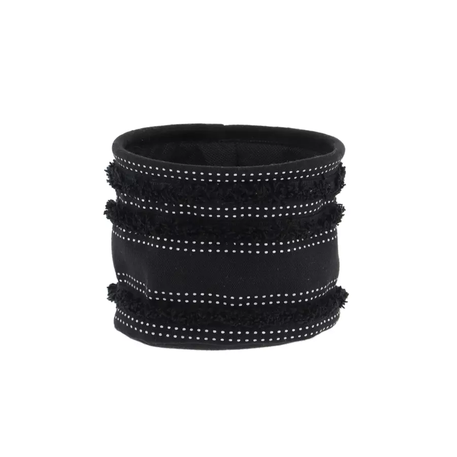Lot de 3 paniers Franges Noir 4