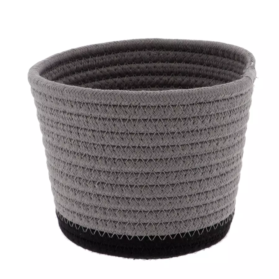 3er Set Körbe Black Line Grau/Schwarz 4