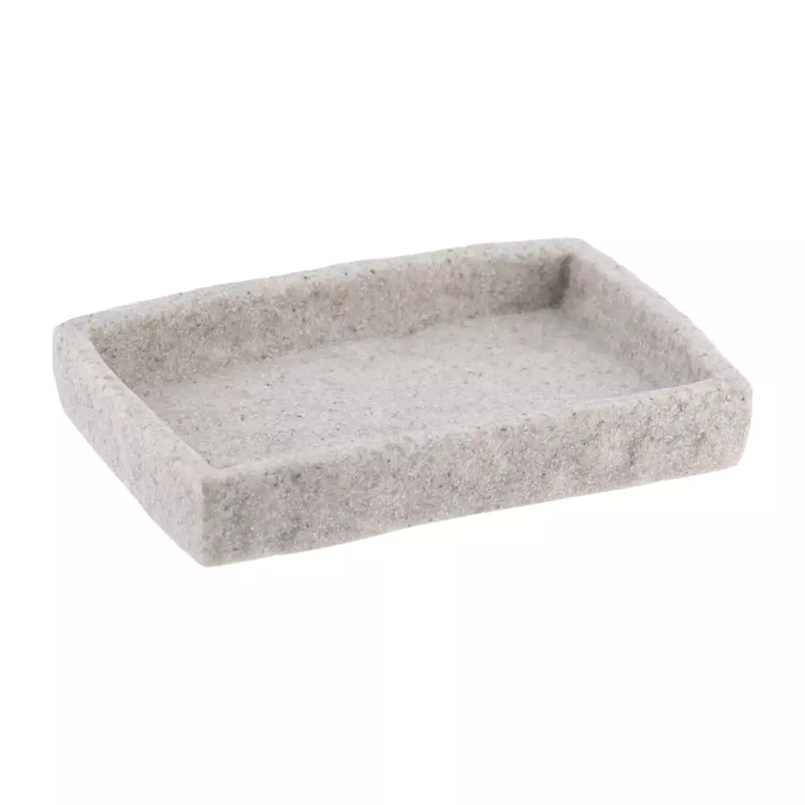 Juego de accesorios de baño Efecto piedra Gris 4