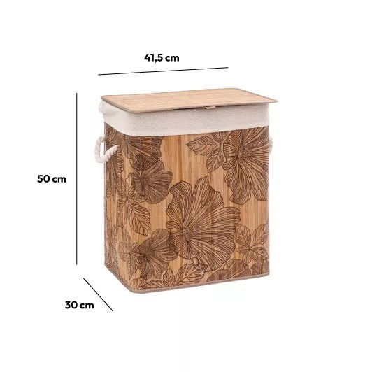 Panier à linge Blackflora Bois 6