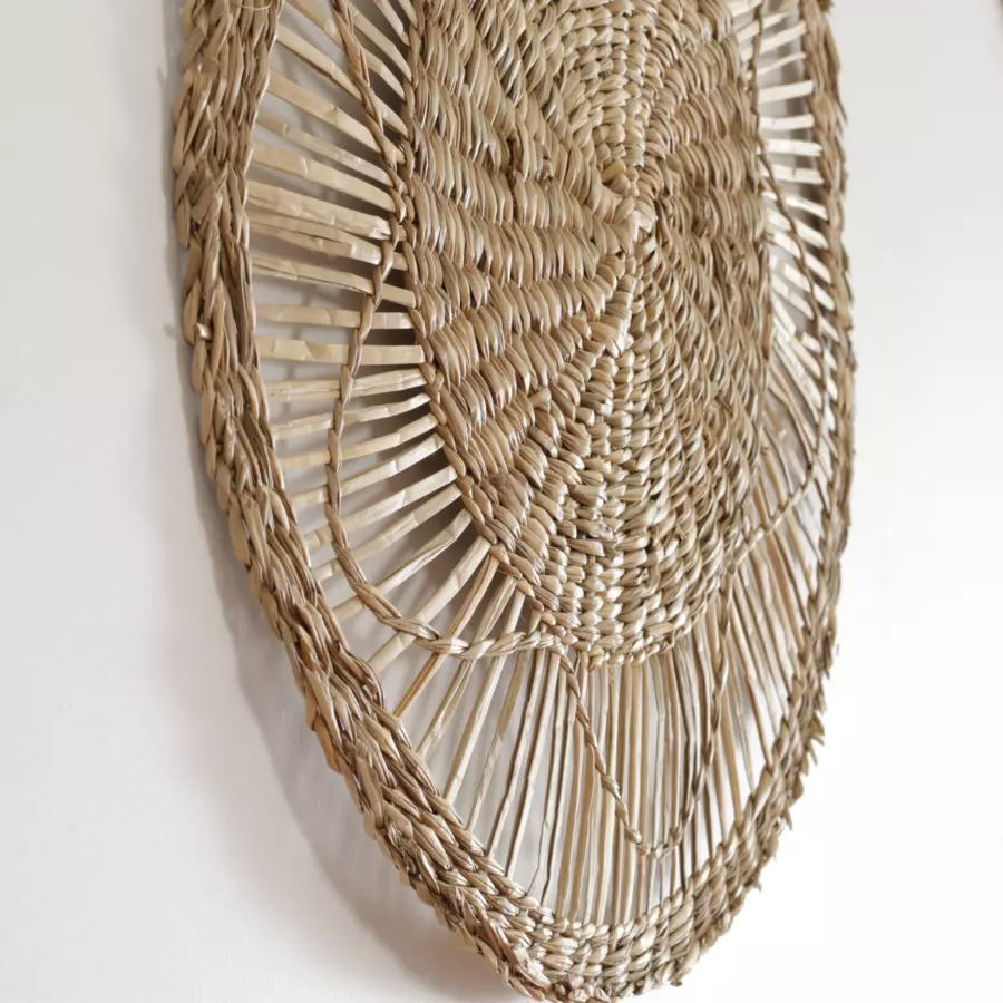 Set van 3 decoratieve wanddecoraties Seagrass Beige 4