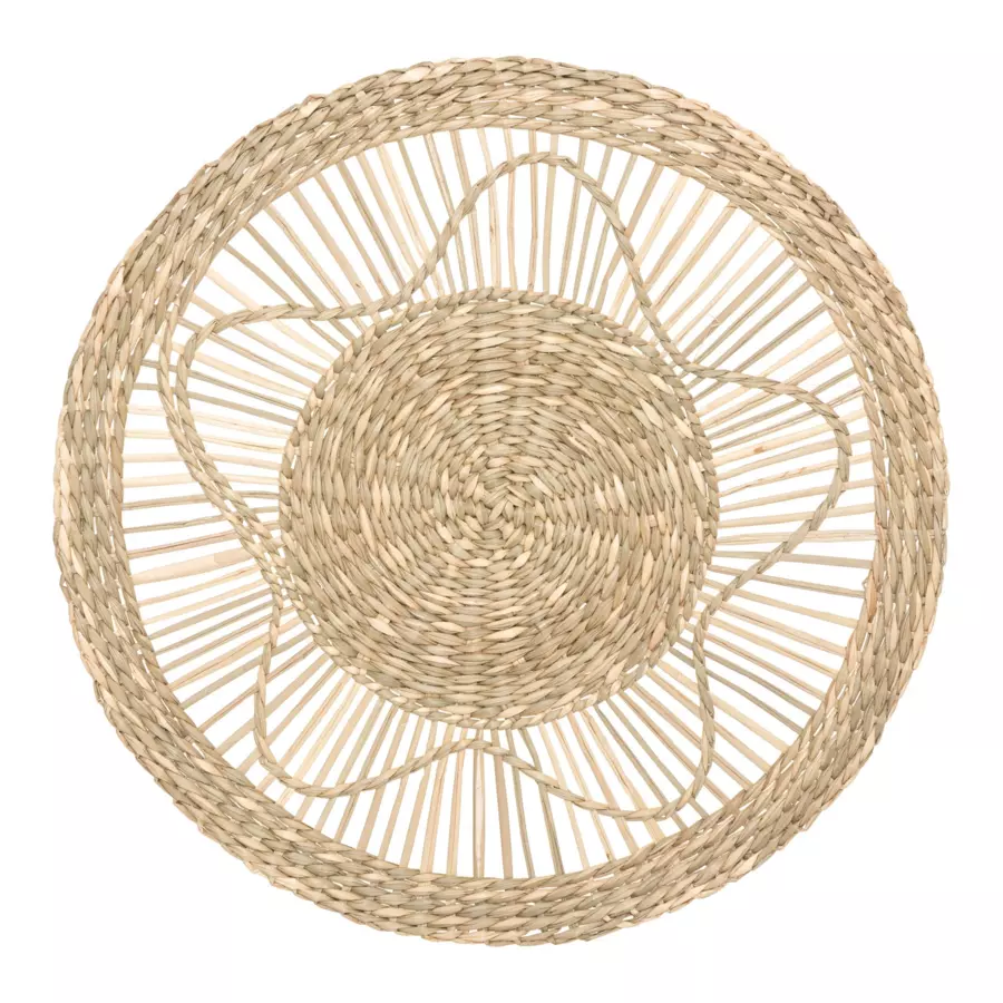 Lote de 3 decoraciones de pared en caña Seagrass Beige 5
