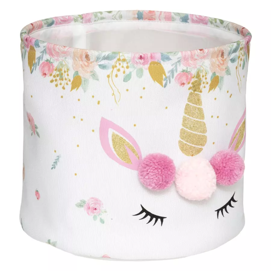 Set van 2 opbergmanden Licorne Roze 5