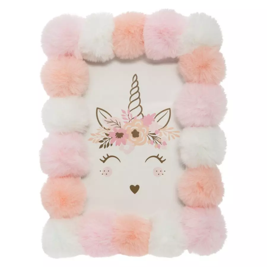 Marco (10x15) Pompones Unicornio Rosa 4