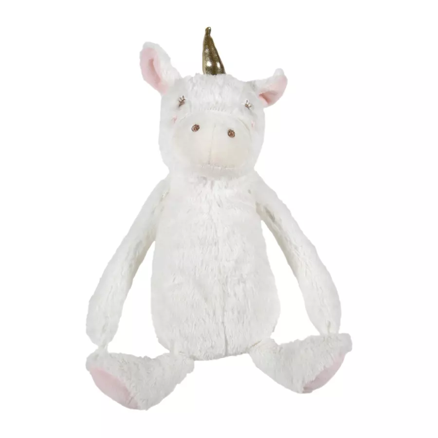 Plaid enfant doux (90 cm) et peluche Licorne Rose 4