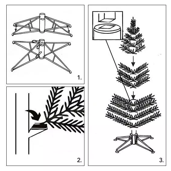 Árbol artificial de Navidad Real Alto 210 cm Verde 5
