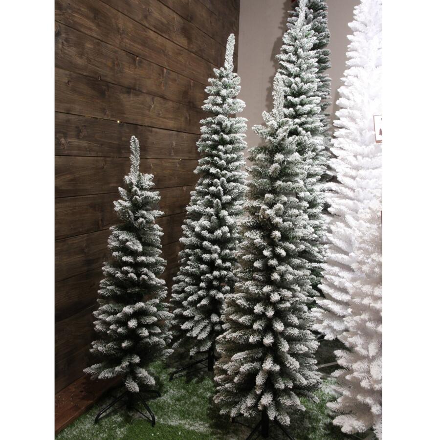 Künstlicher Weihnachtsbaum Narrow H180 cm Grün verschneit 4