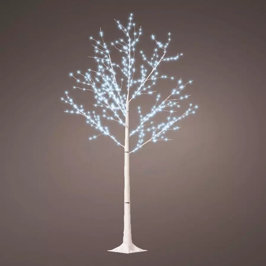 Abedul luminoso Wills Micro LED alto 180 cm Blanco frío 5