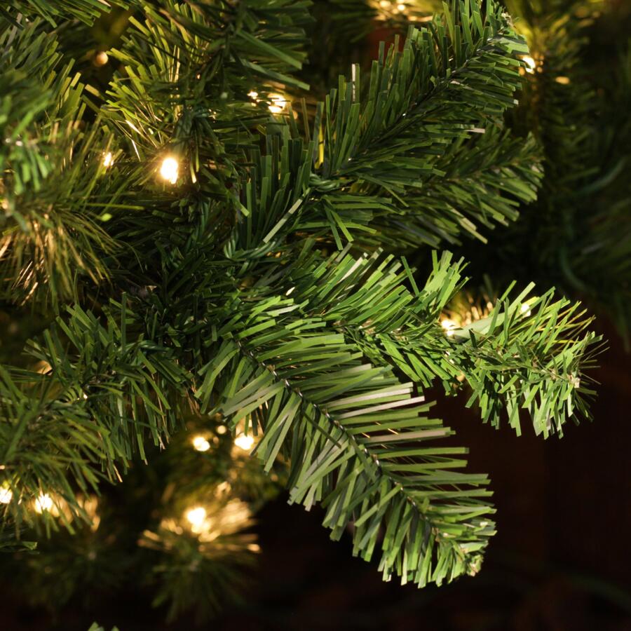 Árbol artificial de Navidad con luces Real Alto 240 cm Verde 4