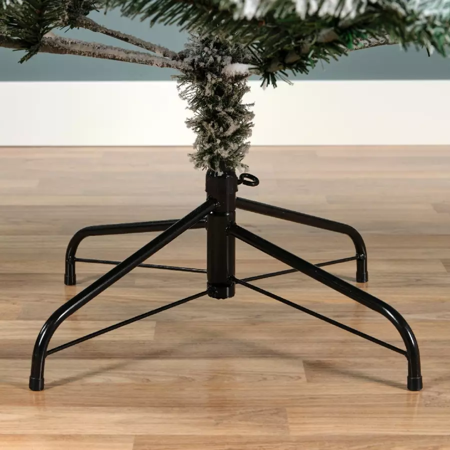 Sapin artificiel de Noël King H210 cm Vert enneigé 5