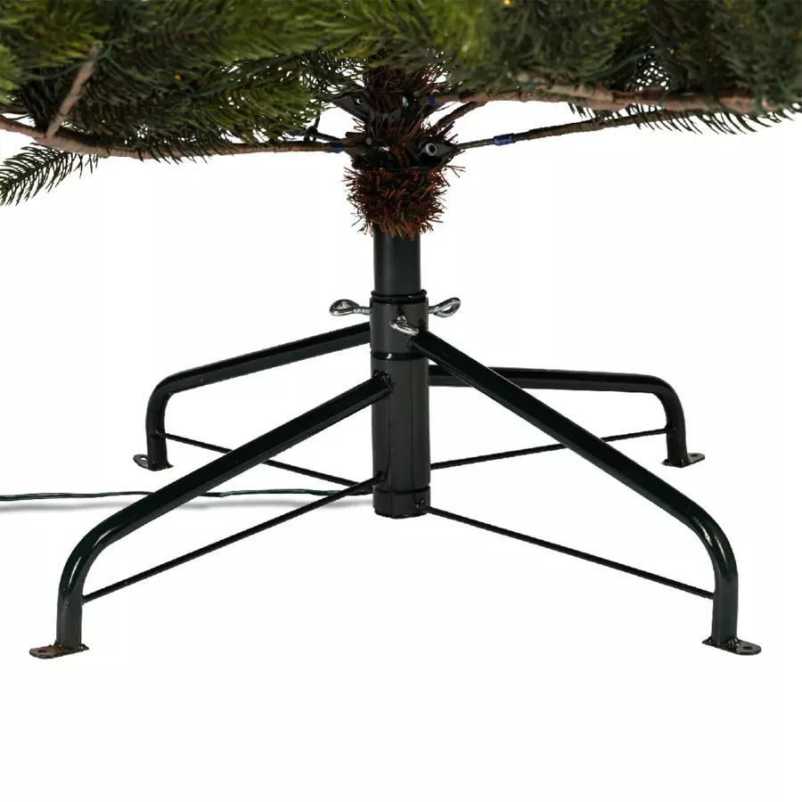 Verlichte kunstkerstboom pour extérieur Yukon H210 cm dennengroen 4