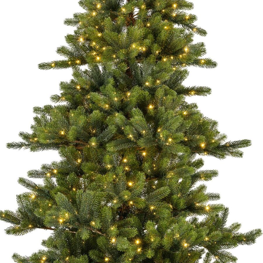 Künstlicher Weihnachtsbaum mit Beleuchtung für draußen Yukon H240 cm Tannengrün 4