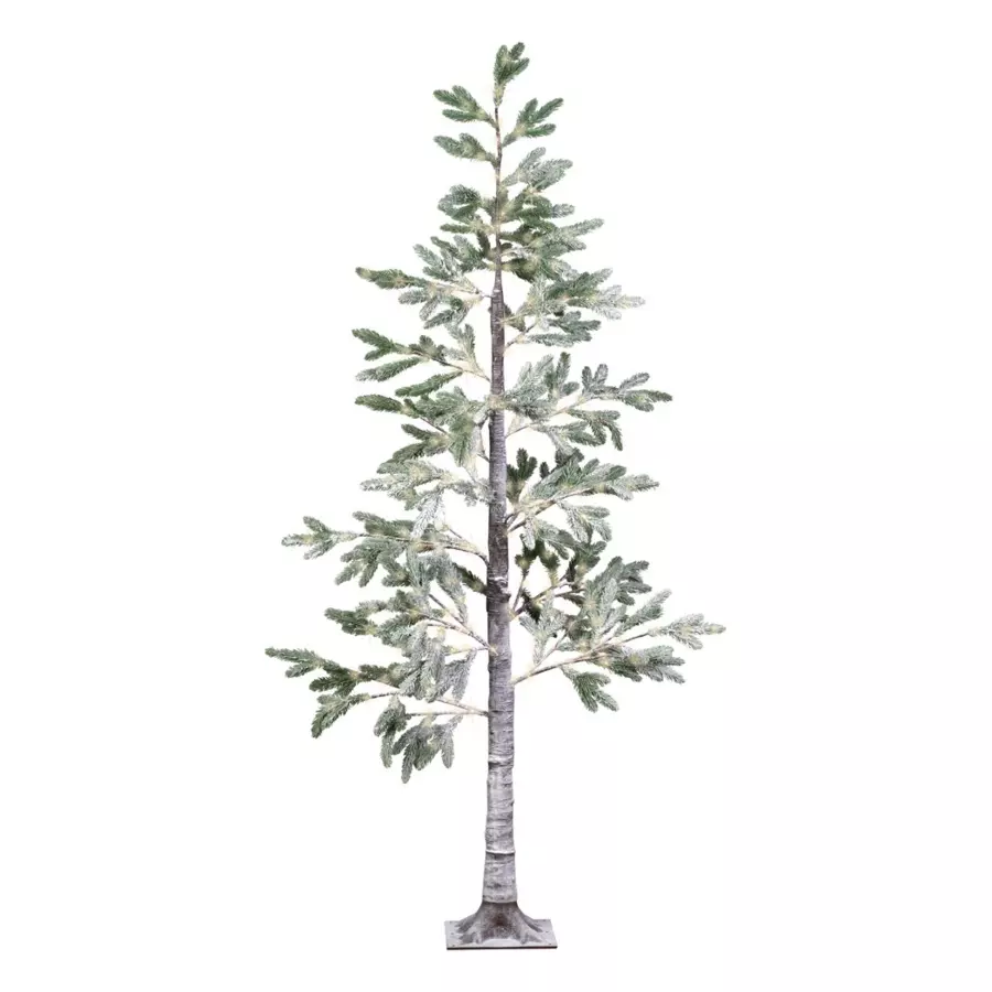 Sapin moderne lumineux Nael H210  cm Blanc chaud 5
