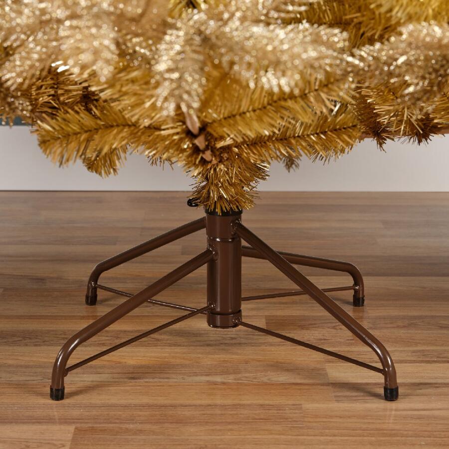 Albero di Natale artificiale Tiffany Alt. 180 cm Oro