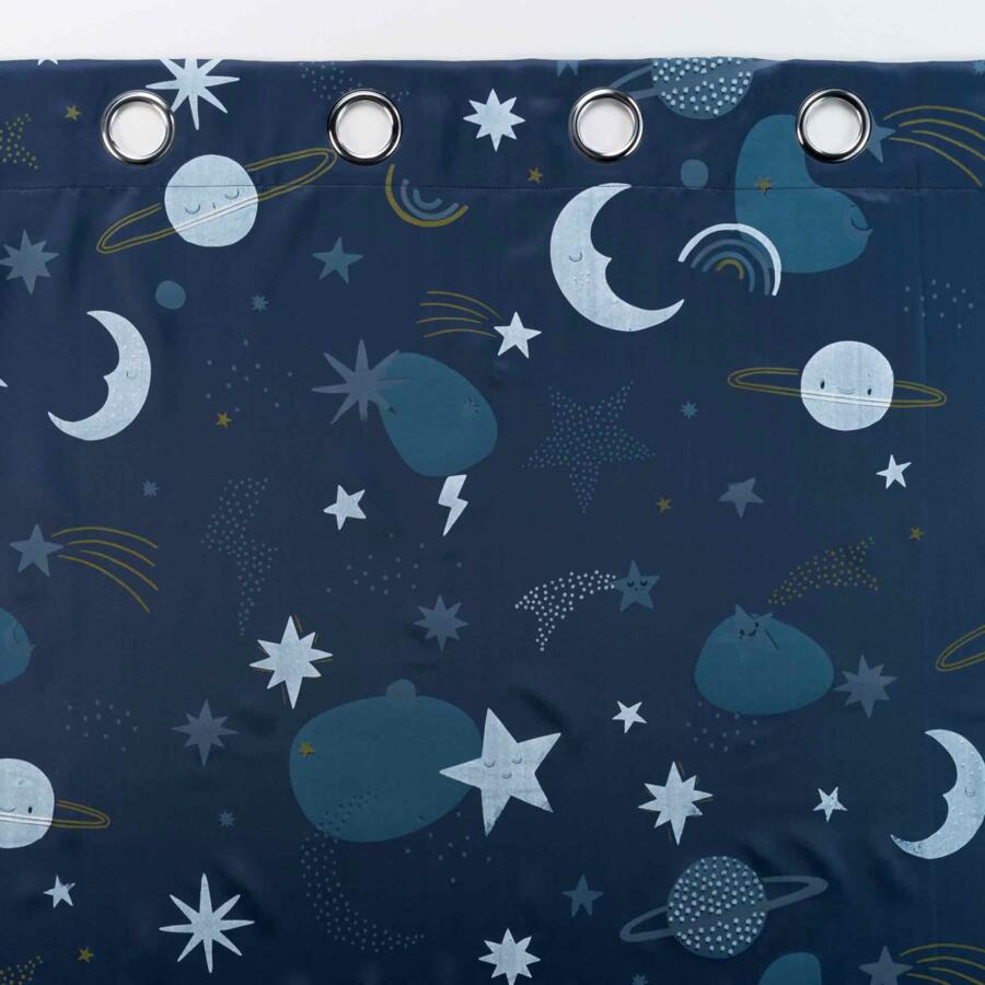 Verdunkelnder Vorhang (140 x 260 cm) Moonlight Blau 5