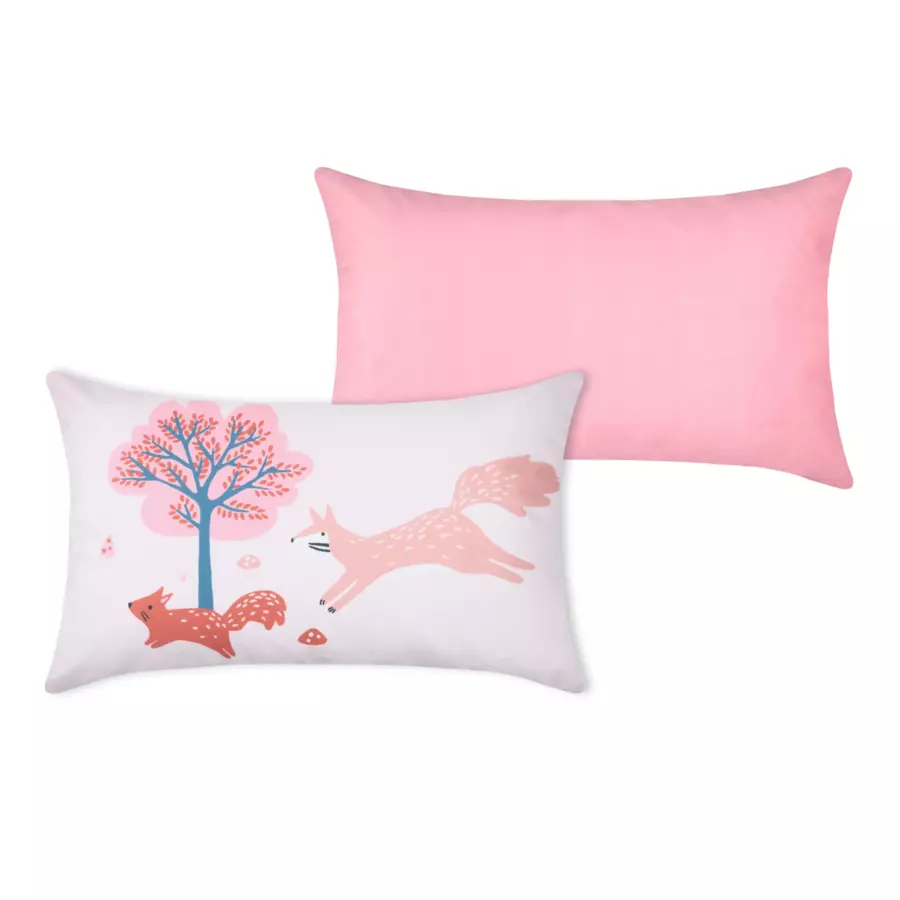 Coussin rectangulaire enfant (50 cm) Cyrielle Rose 4