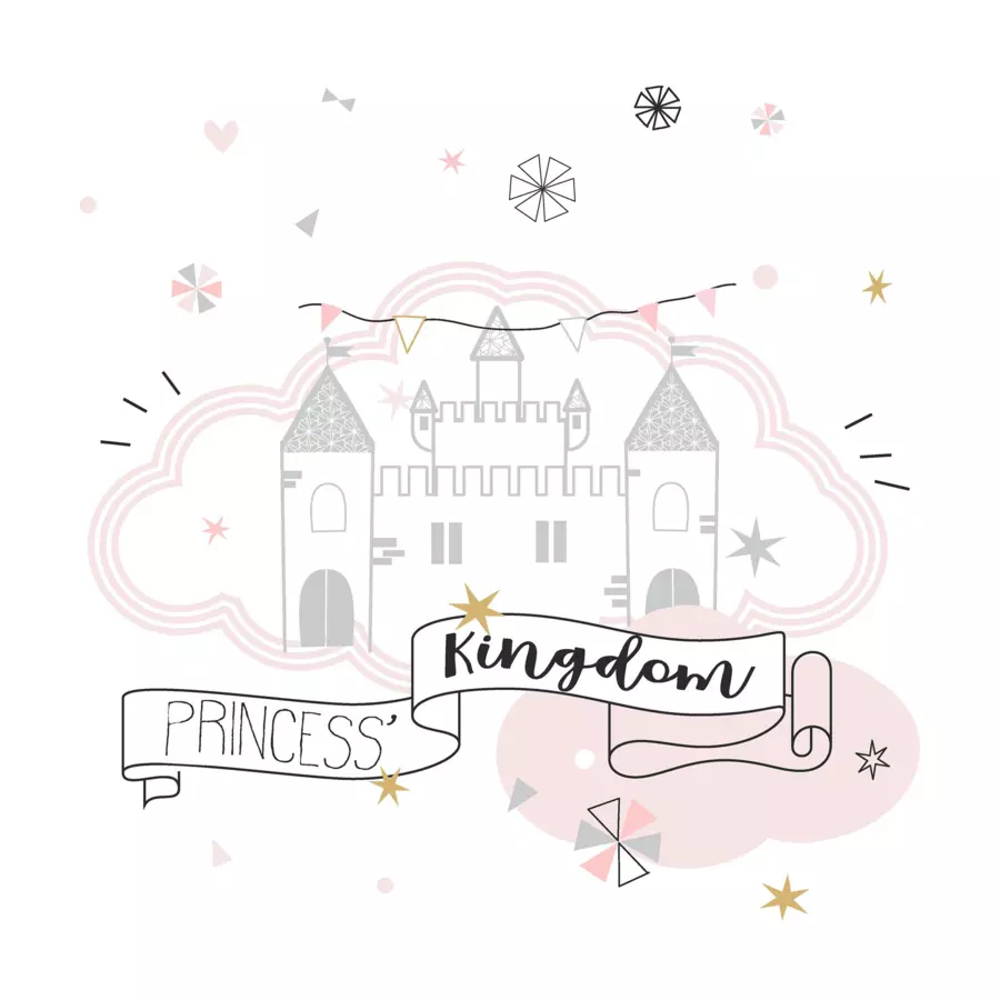 Funda nórdica y una funda para almohadón algodón (140 cm) Princesse Rosa 5