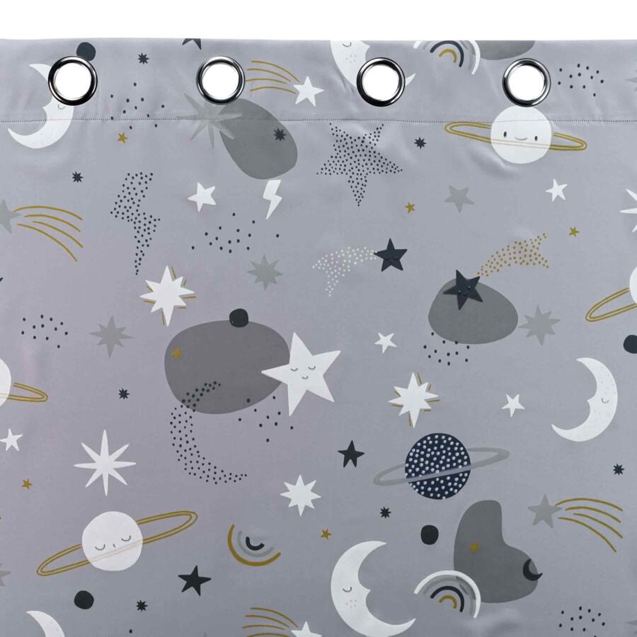 Verdunkelnder Vorhang (140 x 260 cm) Moonlight Grau 5