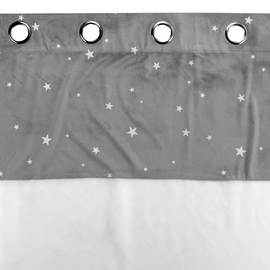 Visillo fosforescente (140 x 240 cm) Moonlight Gris 5