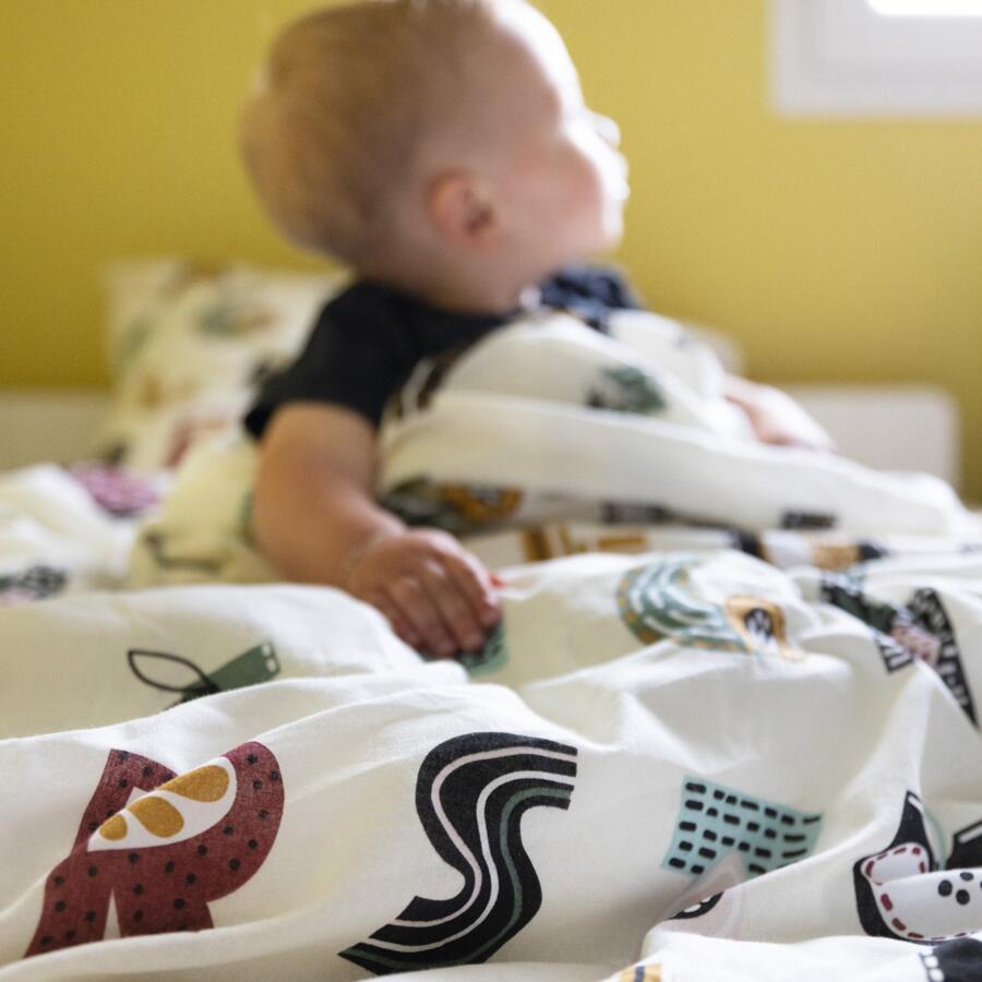 Funda Nórdica y una funda para almohada infantil en algodón (140 cm) Farandole Multicolor 4
