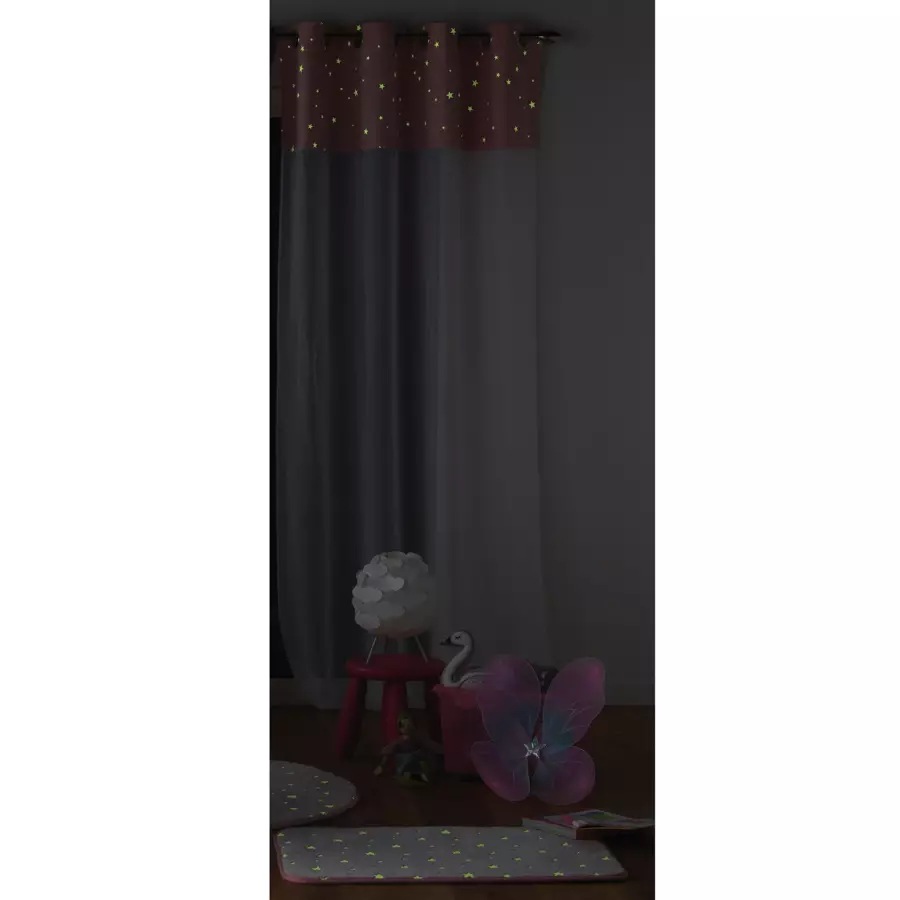 Voilage phosphorescent enfant (140 x 280 cm) Moonlight Rose 4