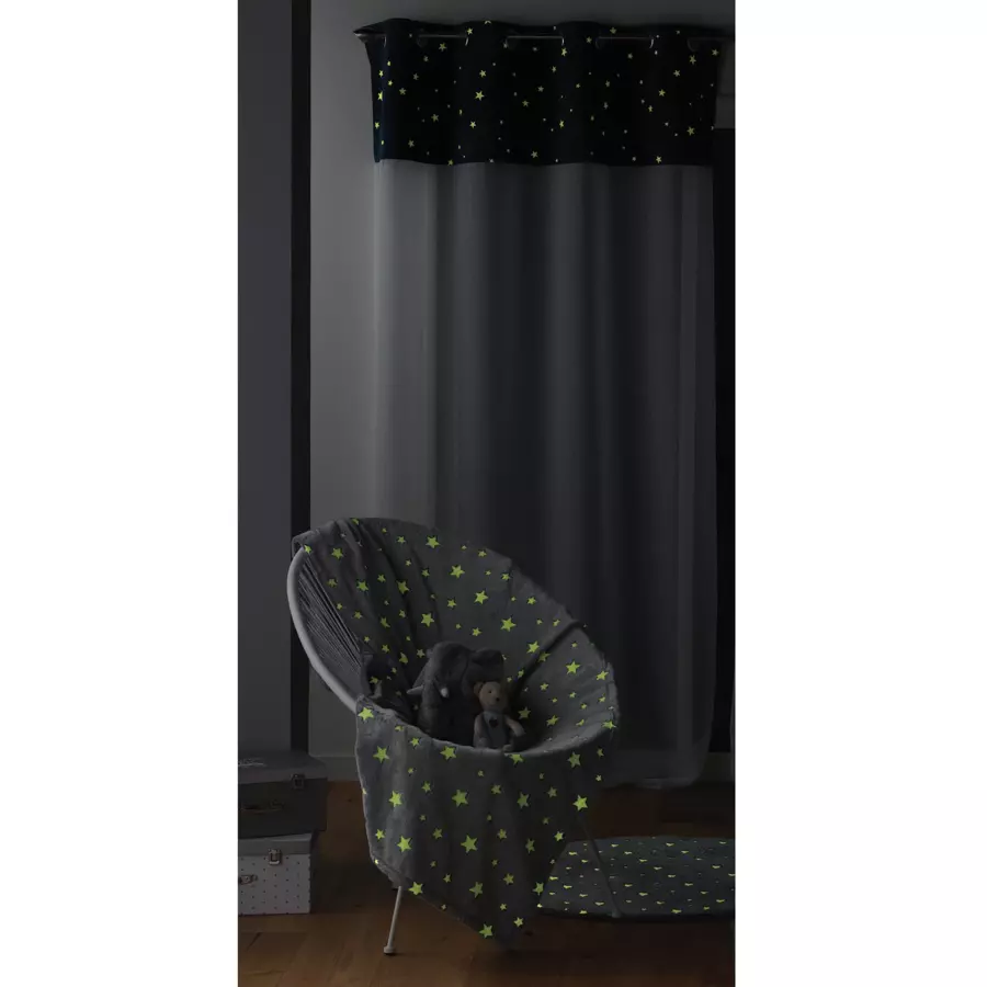 Visillo fosforescente (140 x 240 cm) Moonlight Azul 5