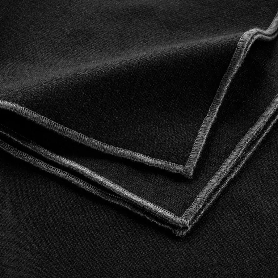 Juego de 3 servilletas algodón reciclado Mistraline Negros 4