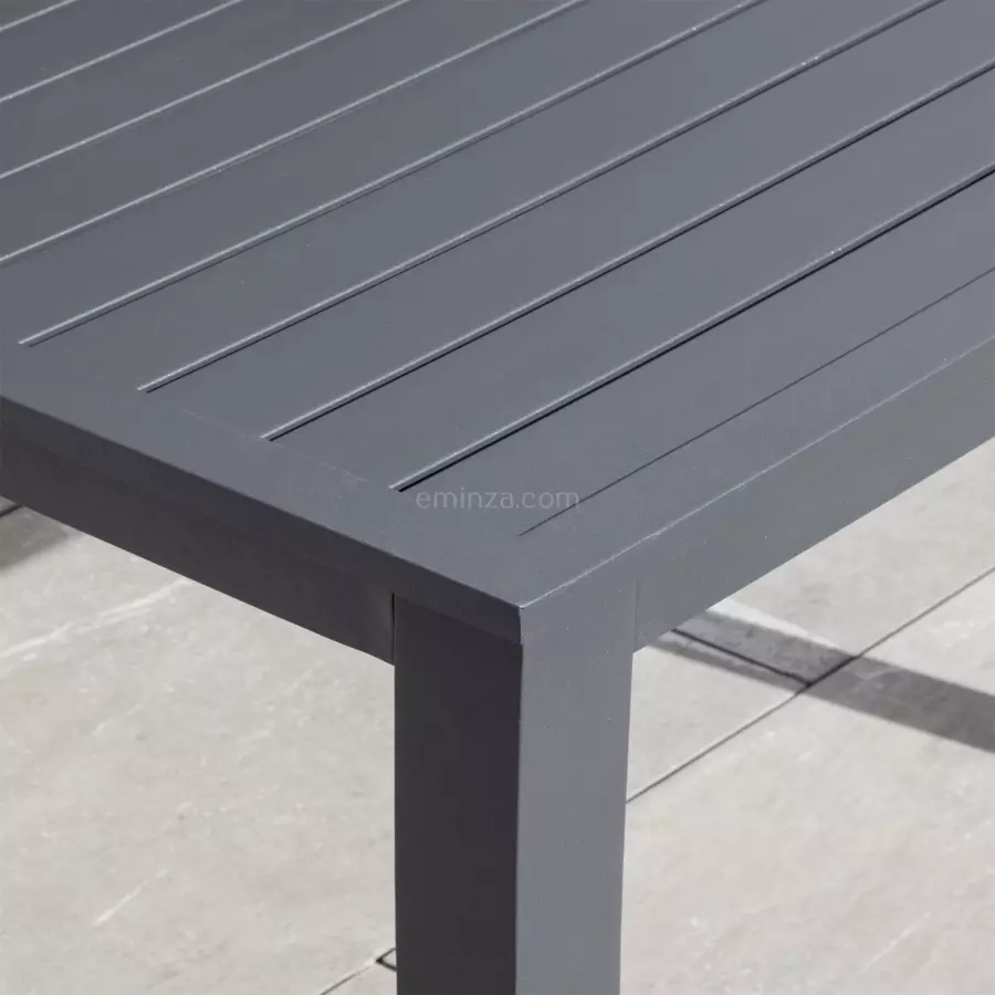 Mesa de jardín cuadrada Aluminio Murano (4 pers.) - Gris Antracita 5