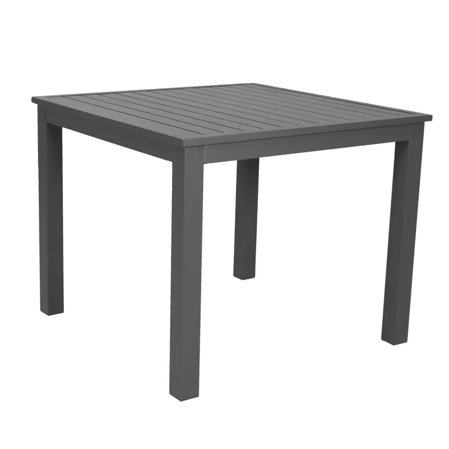 Mesa de jardín cuadrada Aluminio Murano (4 pers.) - Gris Antracita 6