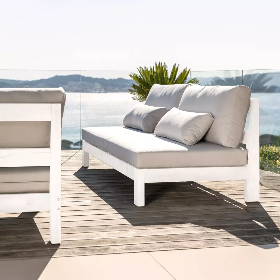 Loungeset Borneo Wit - 5 zitplaatsen 4