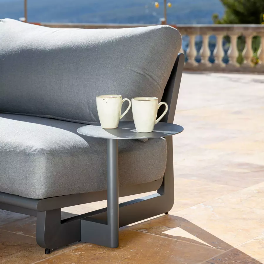 Conjunto de muebles de jardín Long Beach Antracita - 7 plazas 5