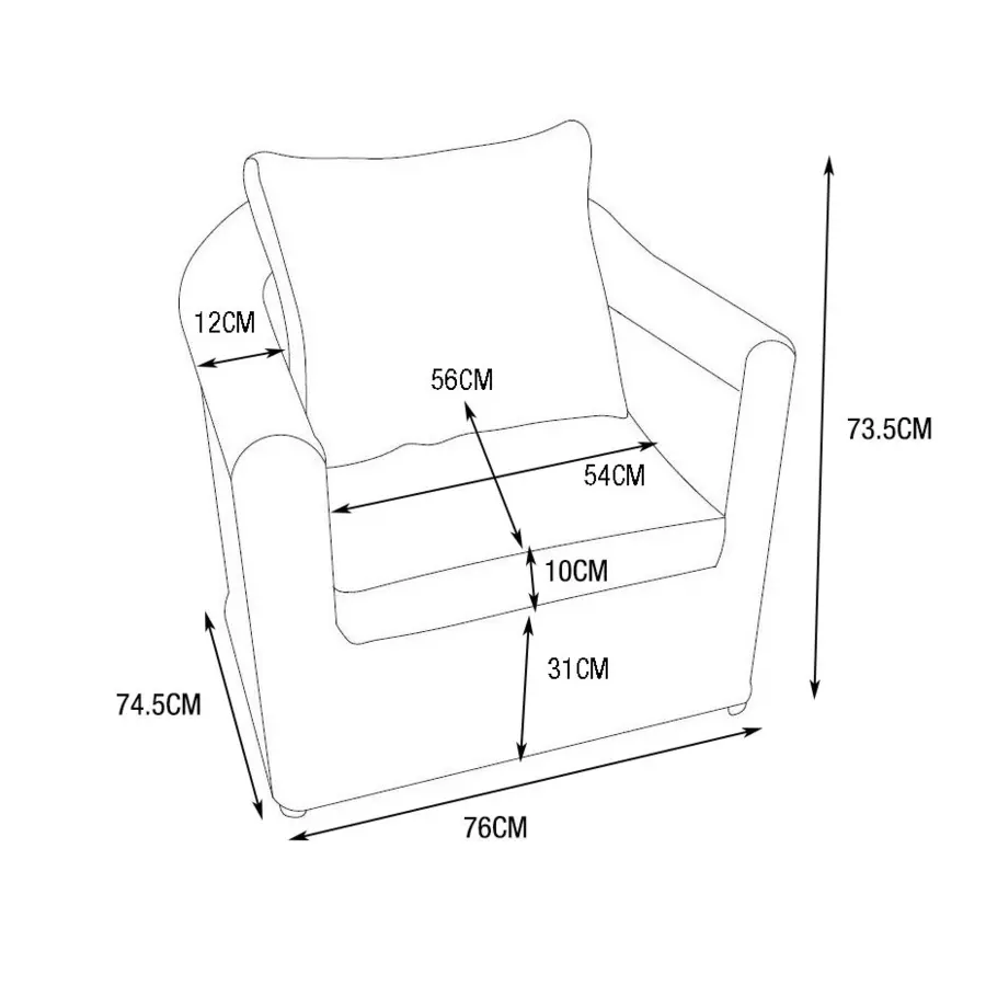 Fauteuil de jardin Calvi - Gris 4