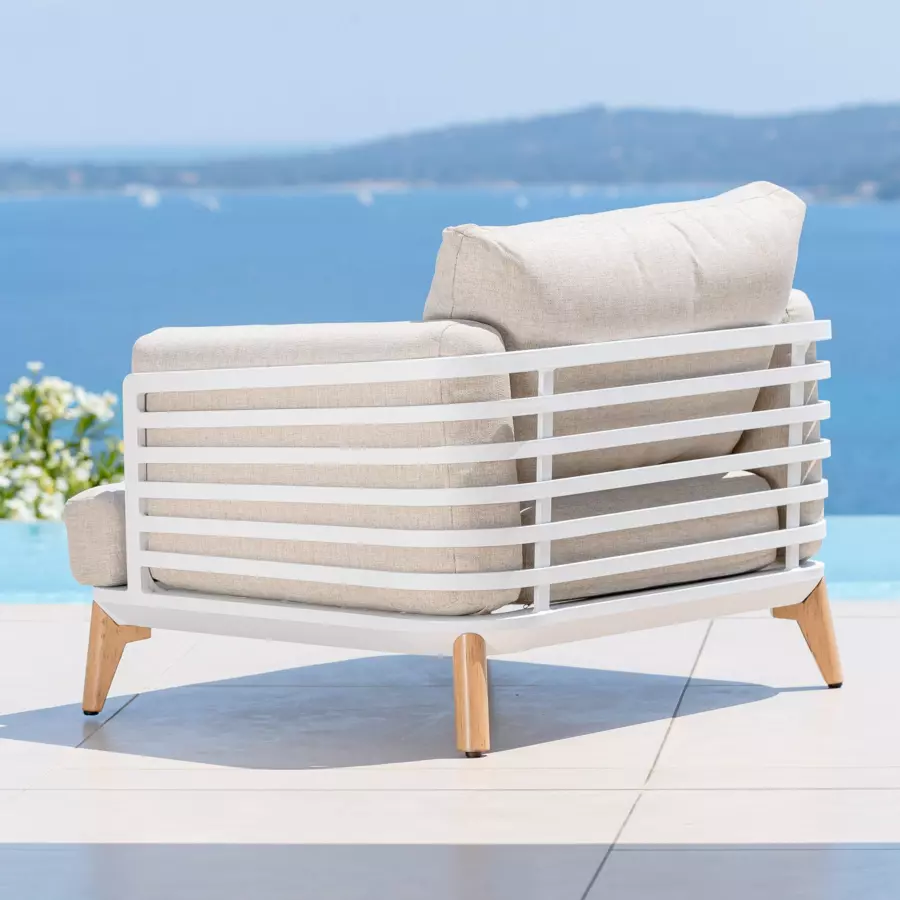 Fauteuil de jardin Monte Carlo - Blanc 4