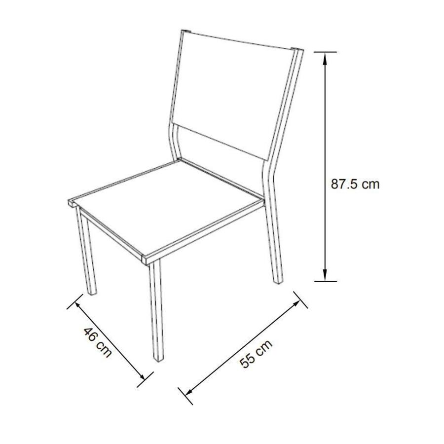 Chaise de jardin alu empilable Murano - Silver 5