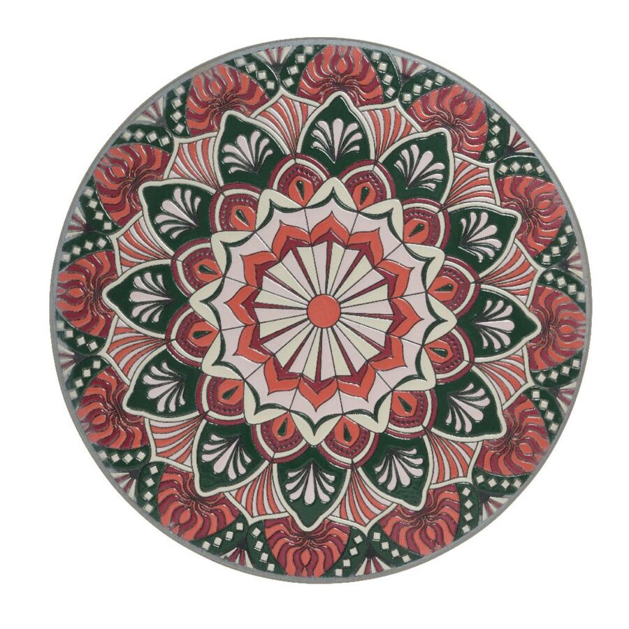 Silla bistro mosaico Narbonne Topo/Rosa 4