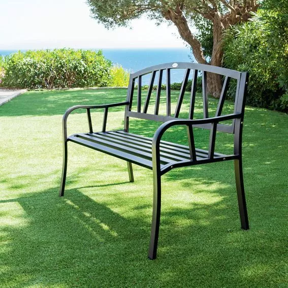 Banco de jardín Alvernia - Negro 4