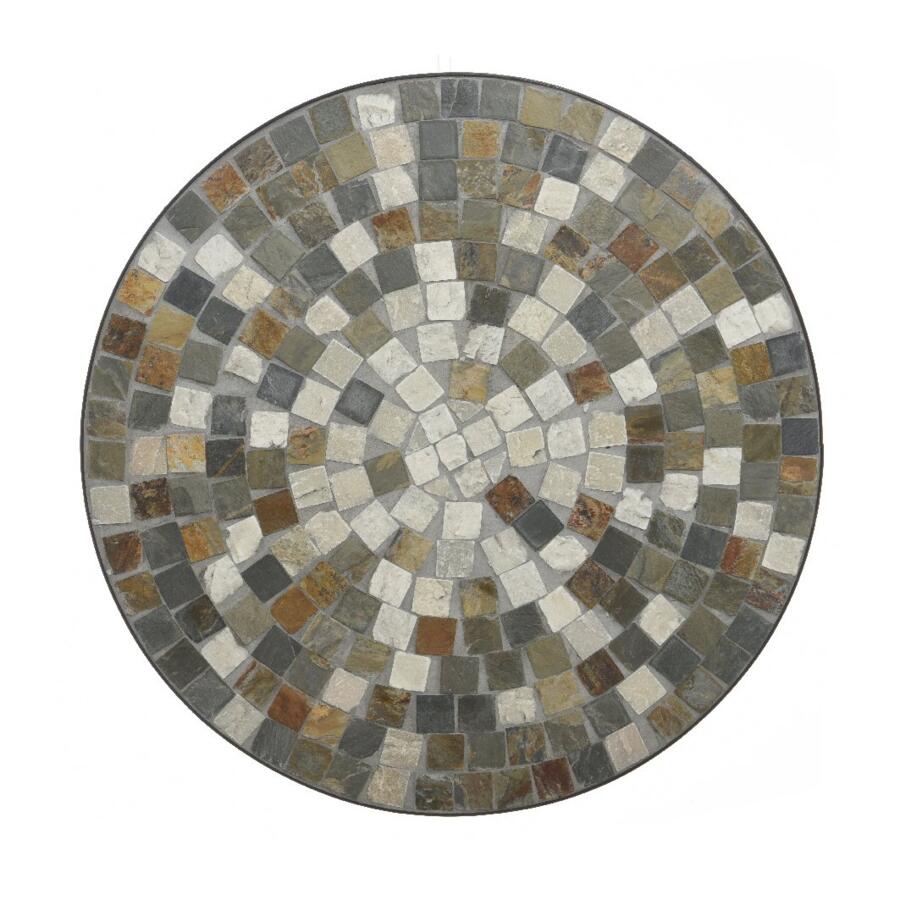 Silla bistro Siena marrón/gris mosaico 4