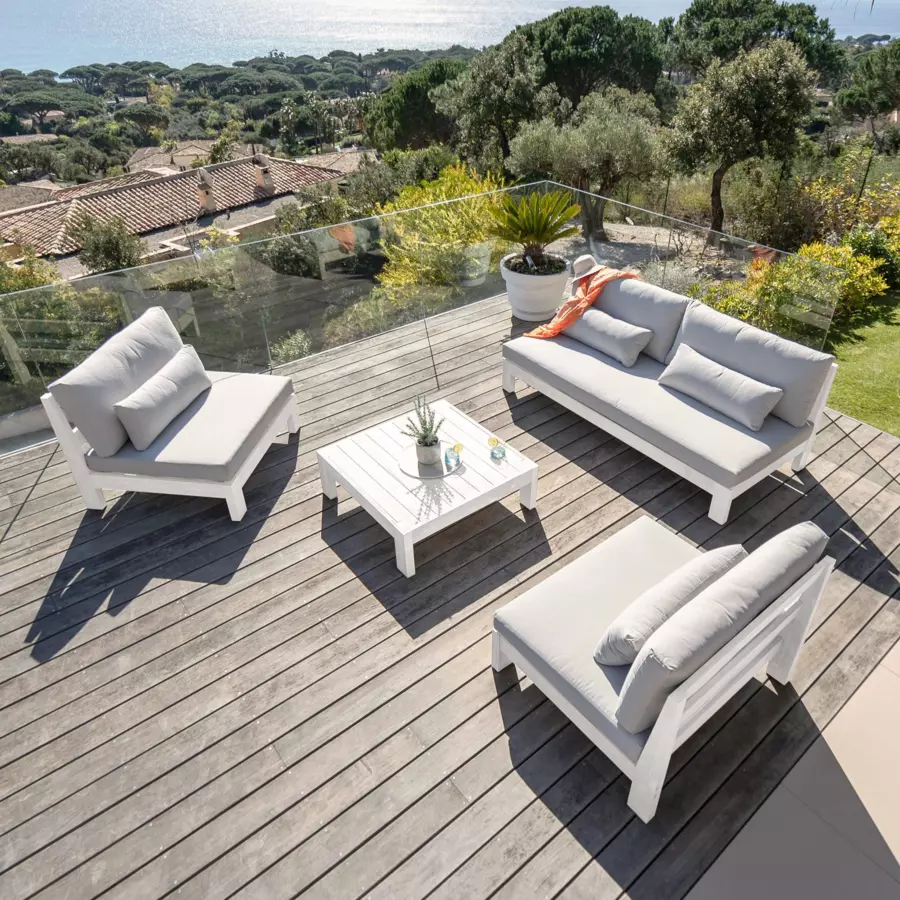 Sillón de jardín Borneo - Blanco 4