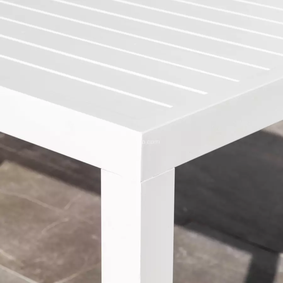 Bartisch Murano Aluminium (Bis zu 6 Pers.)- Weiß 5