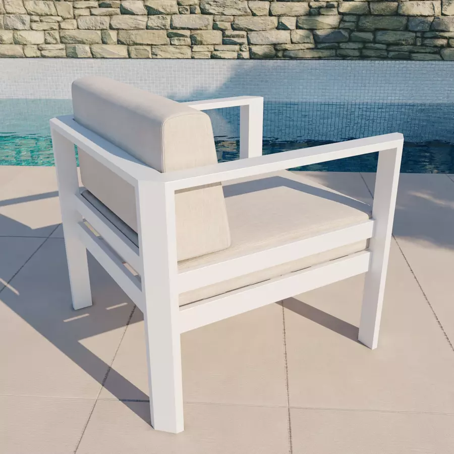 Conjunto de jardín Ostara Blanco - 4 plazas 4