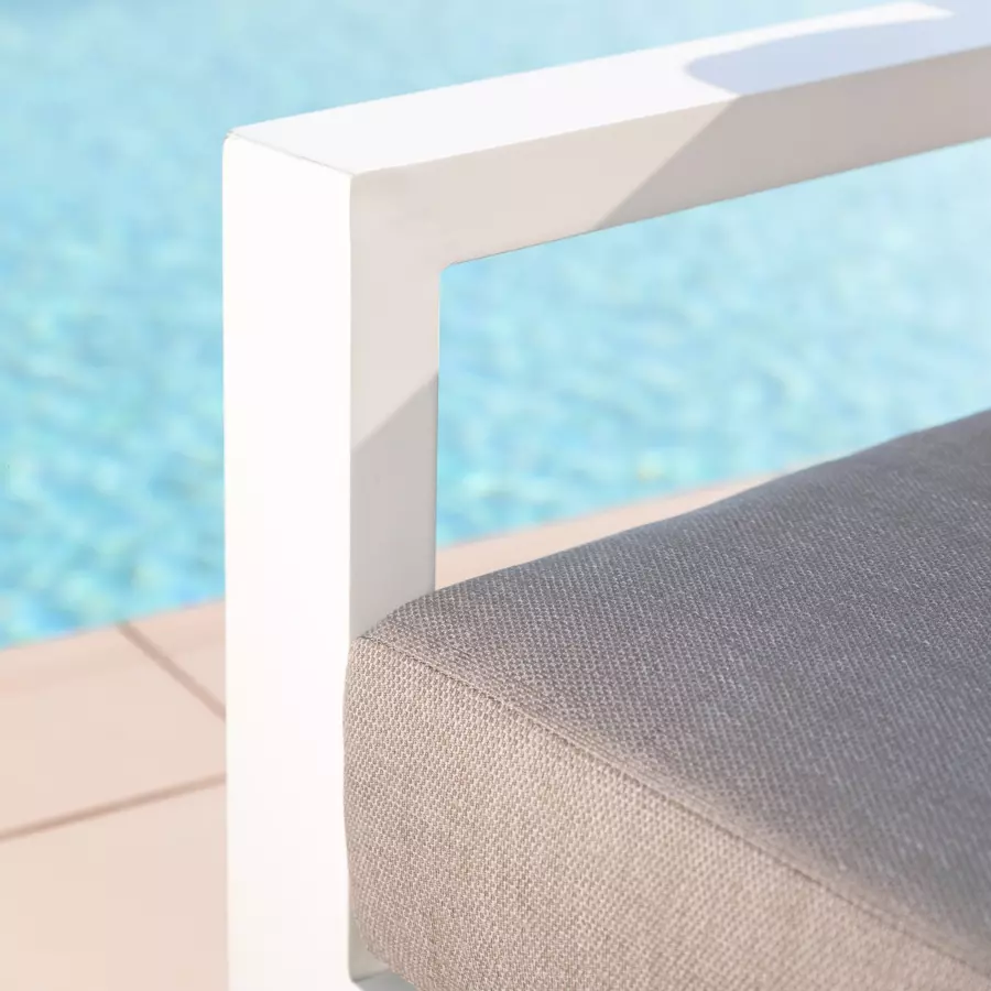 Fauteuil de jardin Elba - Blanc 4