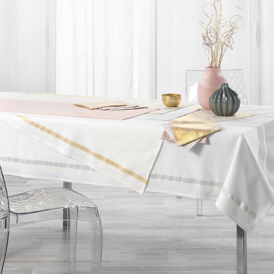 Tischläufer (140 cm) Elegancia Silberfarben 4