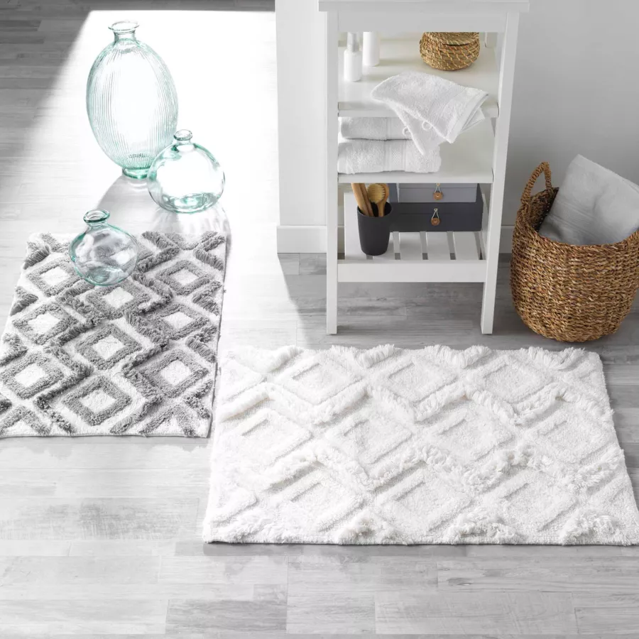 Alfombra  para el baño (80 cm) Ikatis Gris